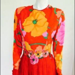Ingrid Floral Beaded Dress